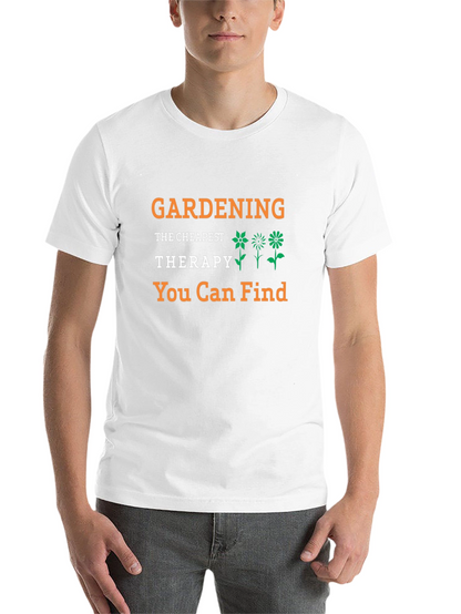Gardening Therapy T-Shirt - Black Tee