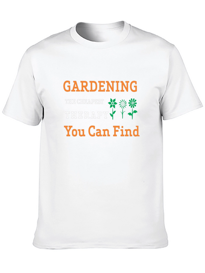 Gardening Therapy T-Shirt - Black Tee