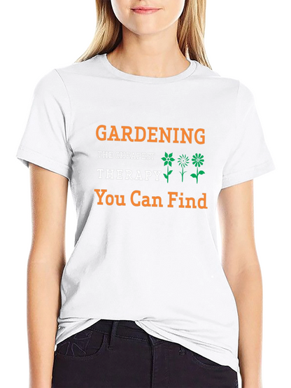 Gardening Therapy T-Shirt - Black Tee