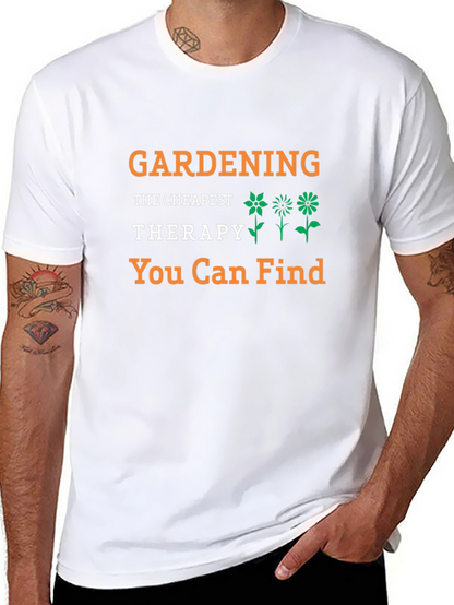 Gardening Therapy T-Shirt - Black Tee