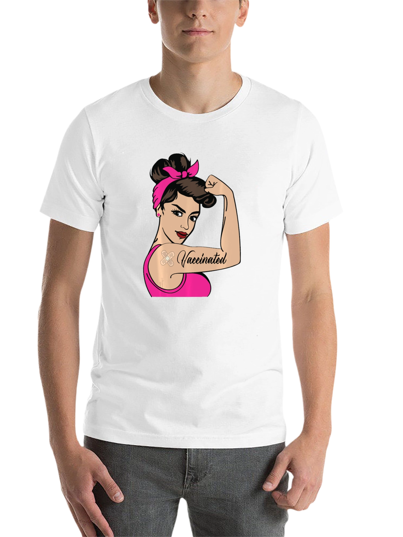 Vaccinated Rosie the Riveter T-Shirt