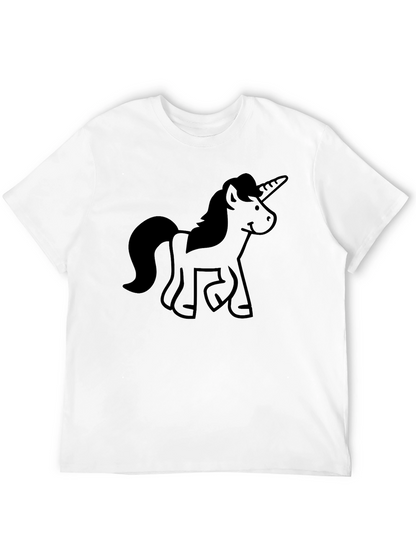 Unicorn Graphic Black T-Shirt
