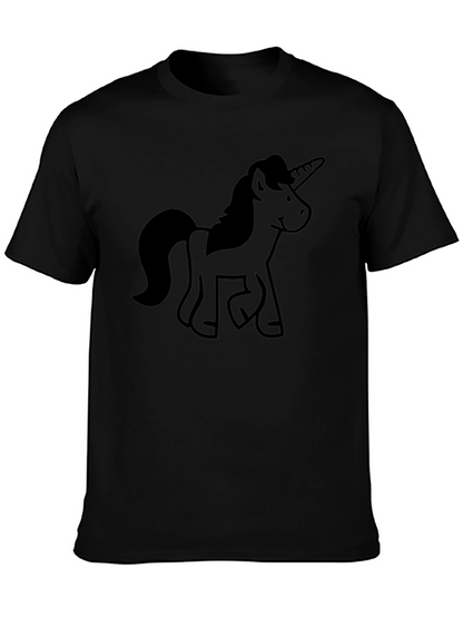 Unicorn Graphic Black T-Shirt
