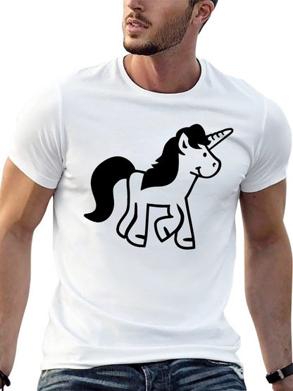 Unicorn Graphic Black T-Shirt