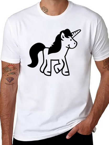 Unicorn Graphic Black T-Shirt
