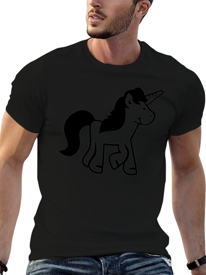 Unicorn Graphic Black T-Shirt
