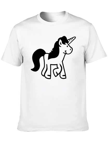 Unicorn Graphic Black T-Shirt