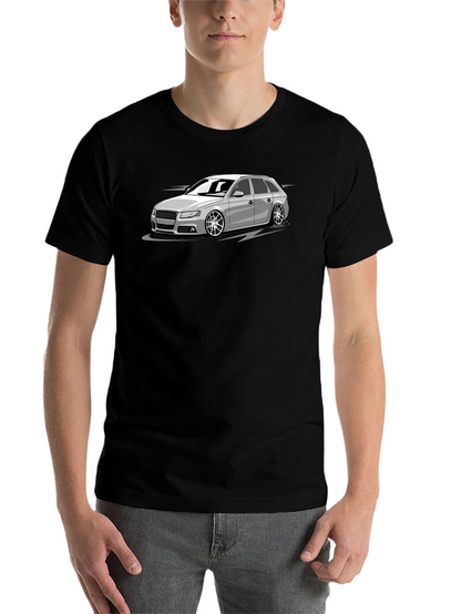 Cool Car Graphic T-Shirt - Black Cotton Tee