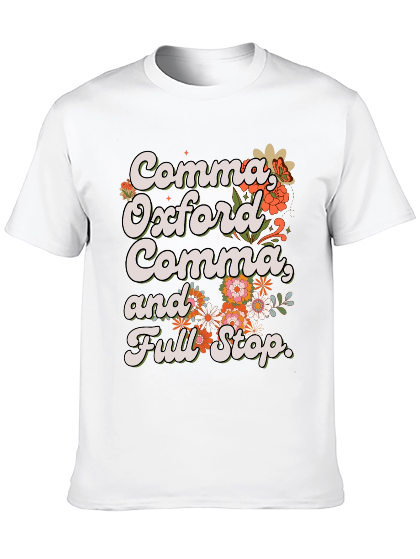 Comma Oxford Comma T-Shirt - Grammar Tee