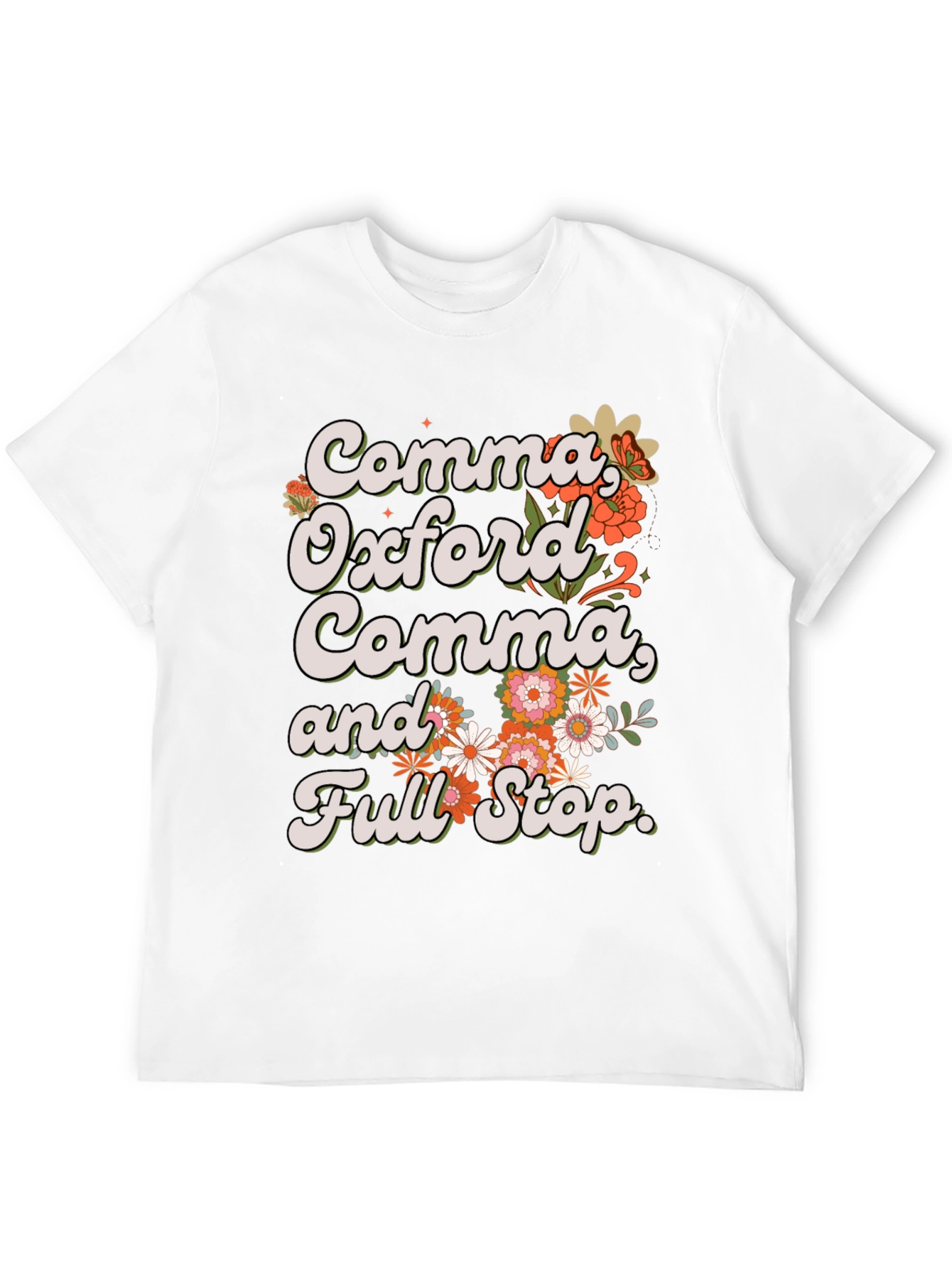 Comma Oxford Comma T-Shirt - Grammar Tee