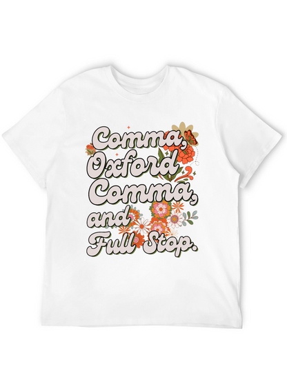 Comma Oxford Comma T-Shirt - Grammar Tee