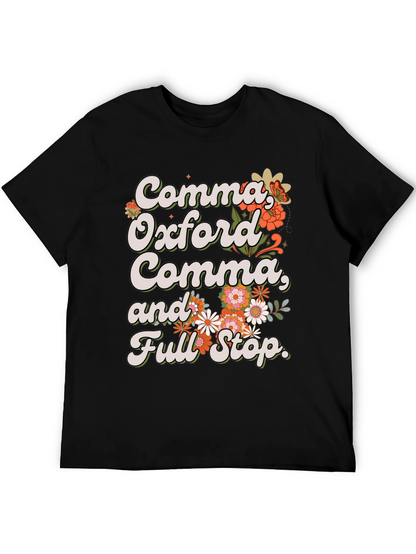 Comma Oxford Comma T-Shirt - Grammar Tee