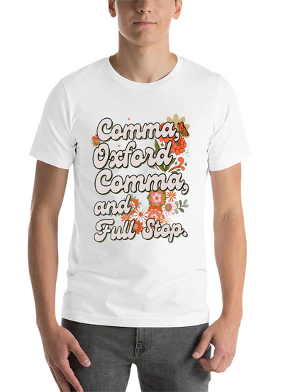 Comma Oxford Comma T-Shirt - Grammar Tee