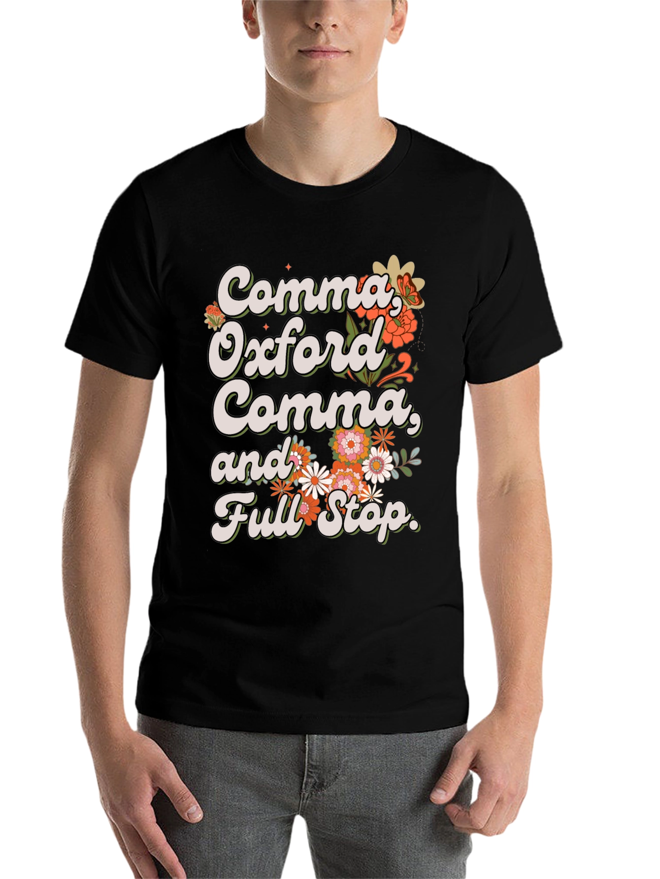 Comma Oxford Comma T-Shirt - Grammar Tee