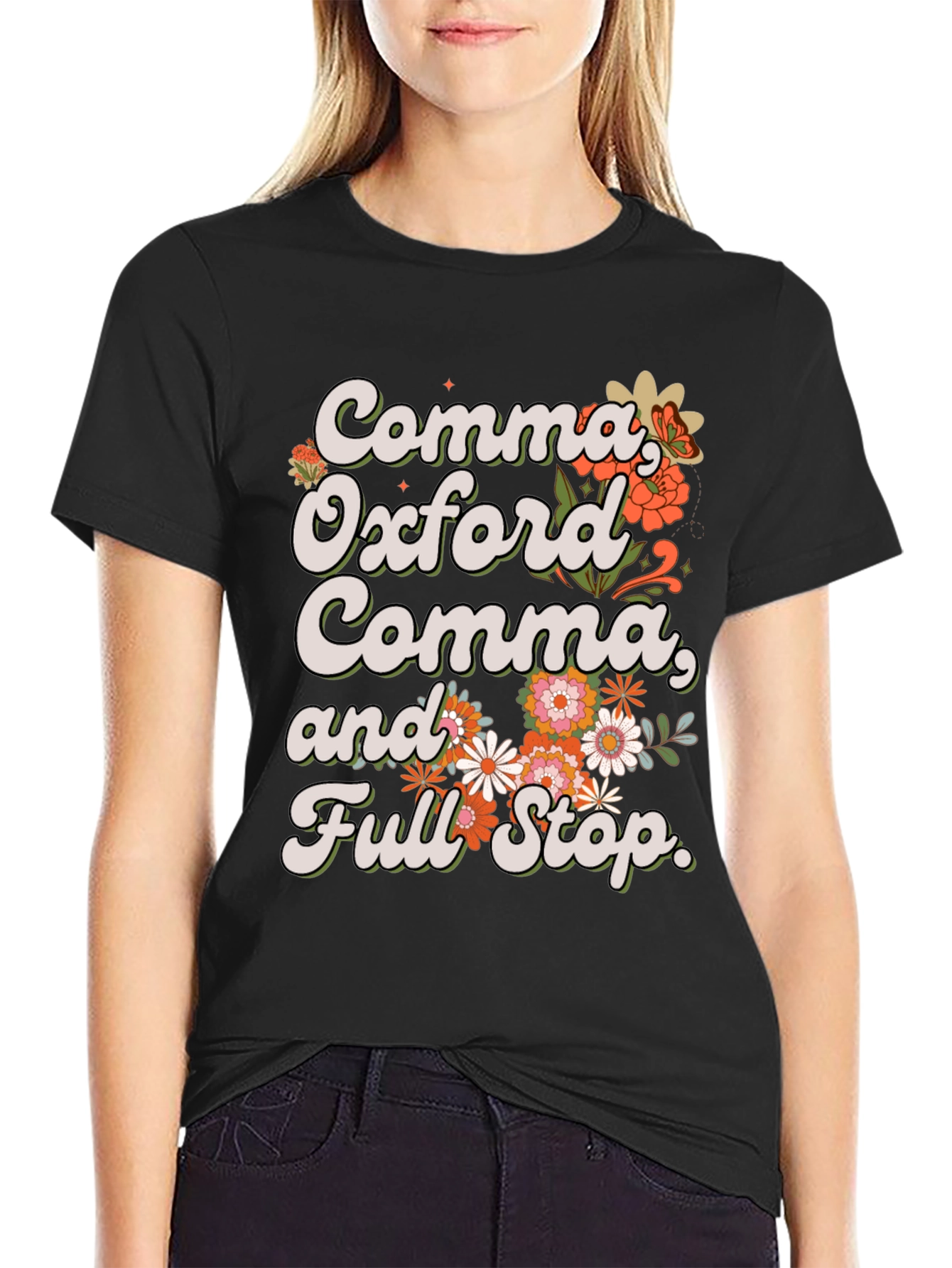 Comma Oxford Comma T-Shirt - Grammar Tee