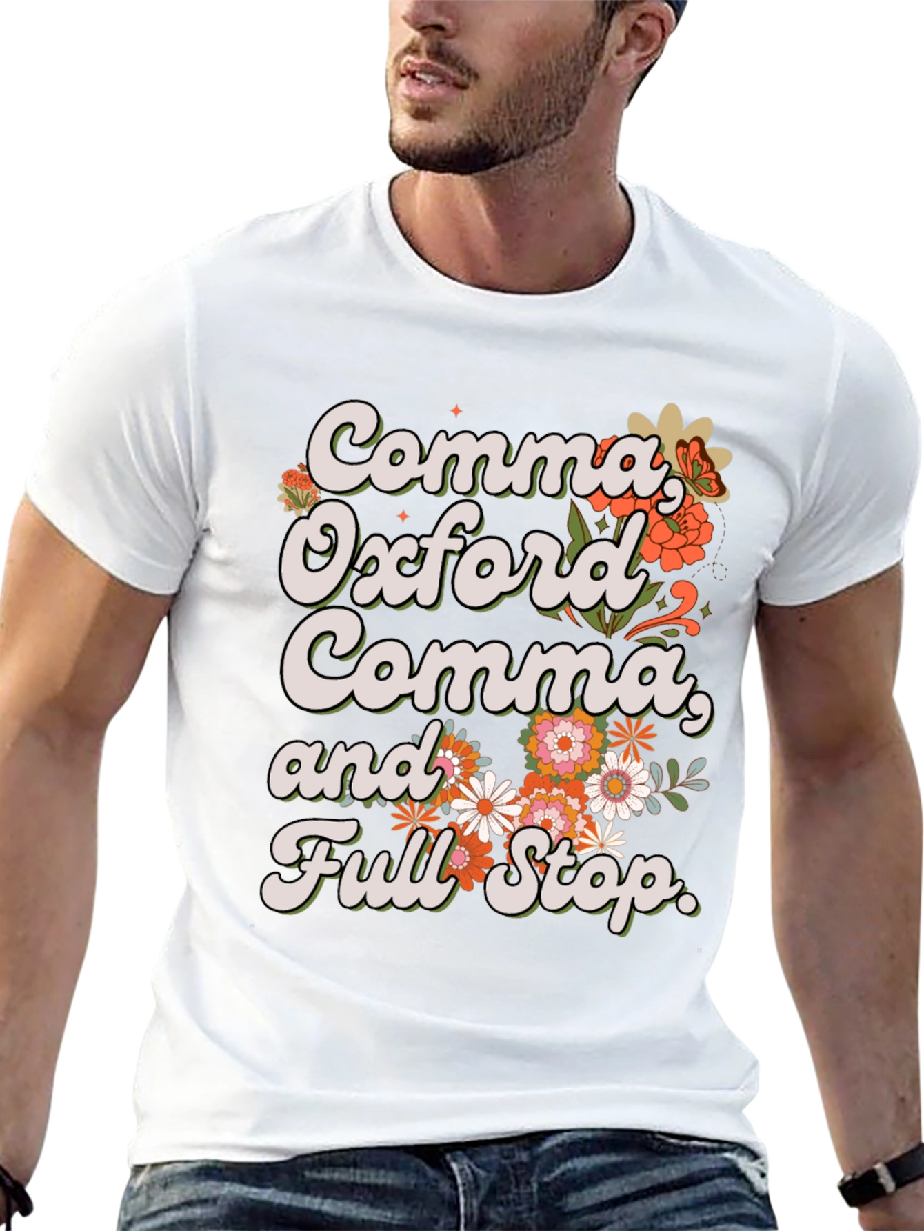 Comma Oxford Comma T-Shirt - Grammar Tee