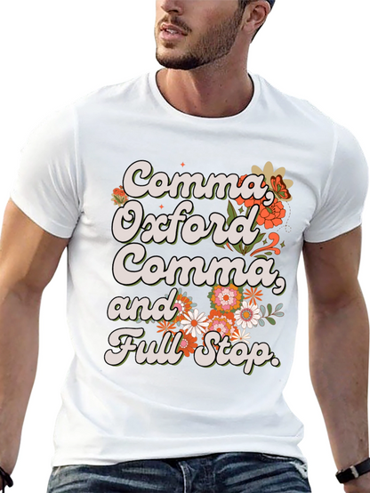 Comma Oxford Comma T-Shirt - Grammar Tee