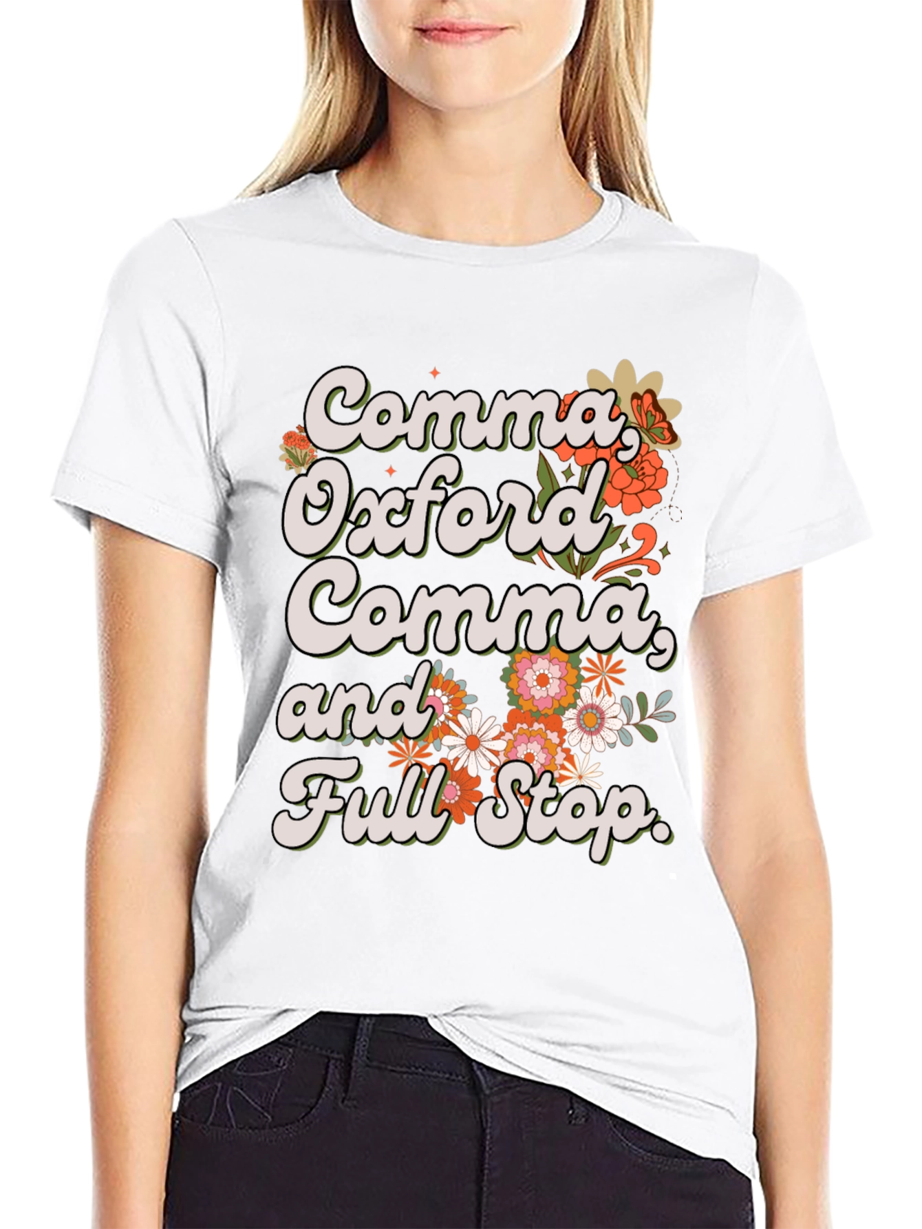 Comma Oxford Comma T-Shirt - Grammar Tee