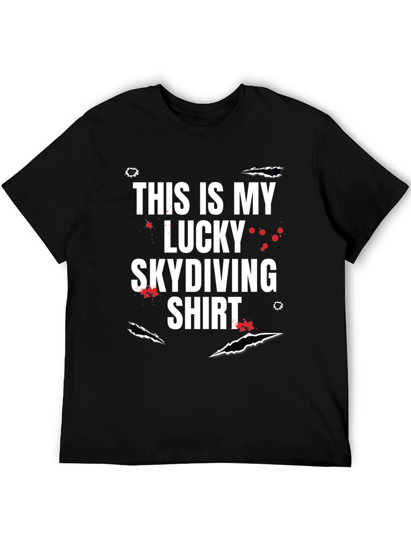 Lucky Skydiving T-Shirt - Funny Graphic Tee