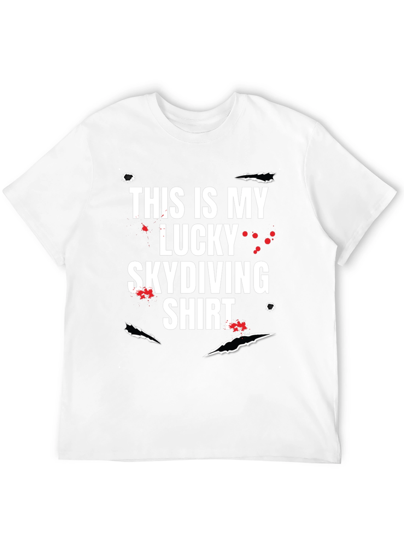 Lucky Skydiving T-Shirt - Funny Graphic Tee