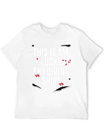 Lucky Skydiving T-Shirt - Funny Graphic Tee