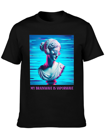 Vaporwave Brain T-Shirt - Aesthetic Greek Bust