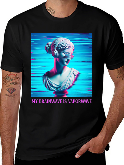 Vaporwave Brain T-Shirt - Aesthetic Greek Bust