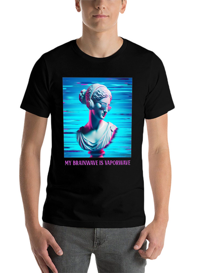 Vaporwave Brain T-Shirt - Aesthetic Greek Bust