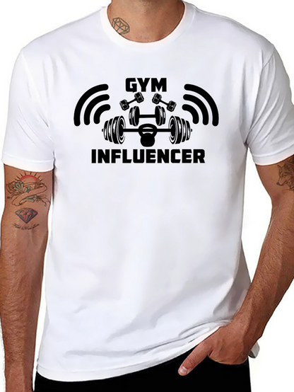 Gym Influencer Black T-Shirt