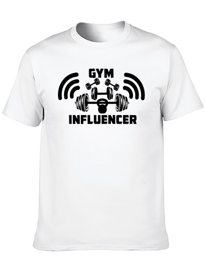 Gym Influencer Black T-Shirt