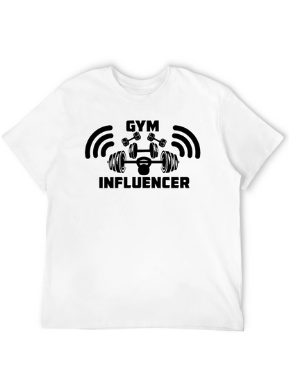 Gym Influencer Black T-Shirt