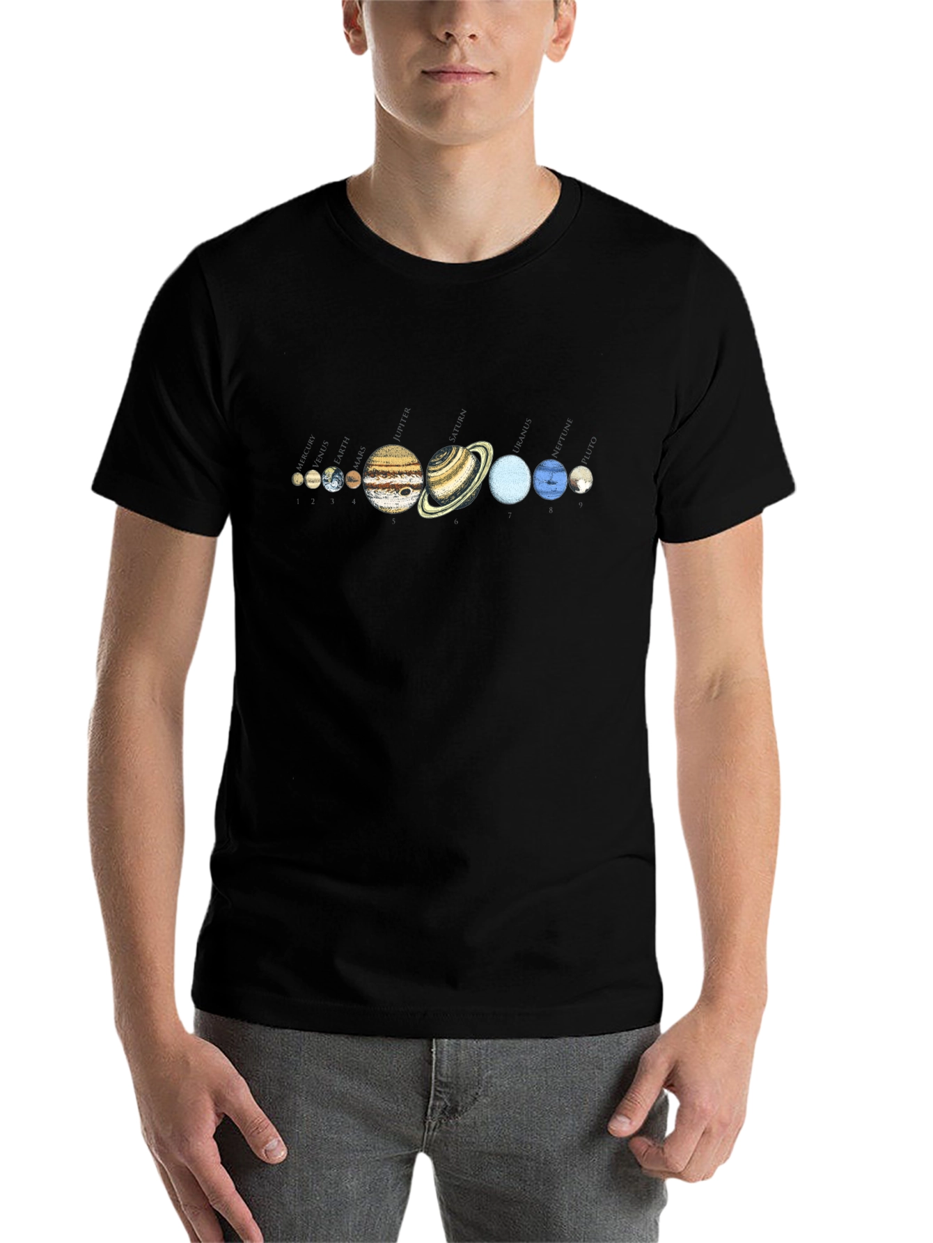 Solar System Planets Graphic T-Shirt
