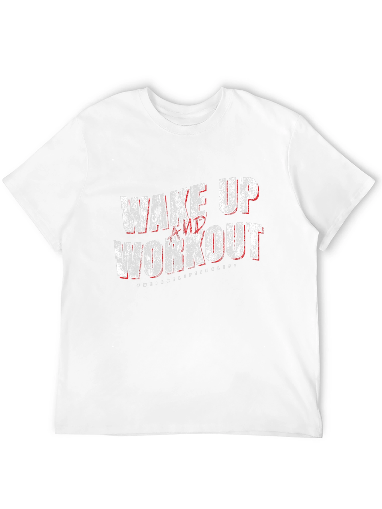 Wake Up and Workout Graphic Tee - Black