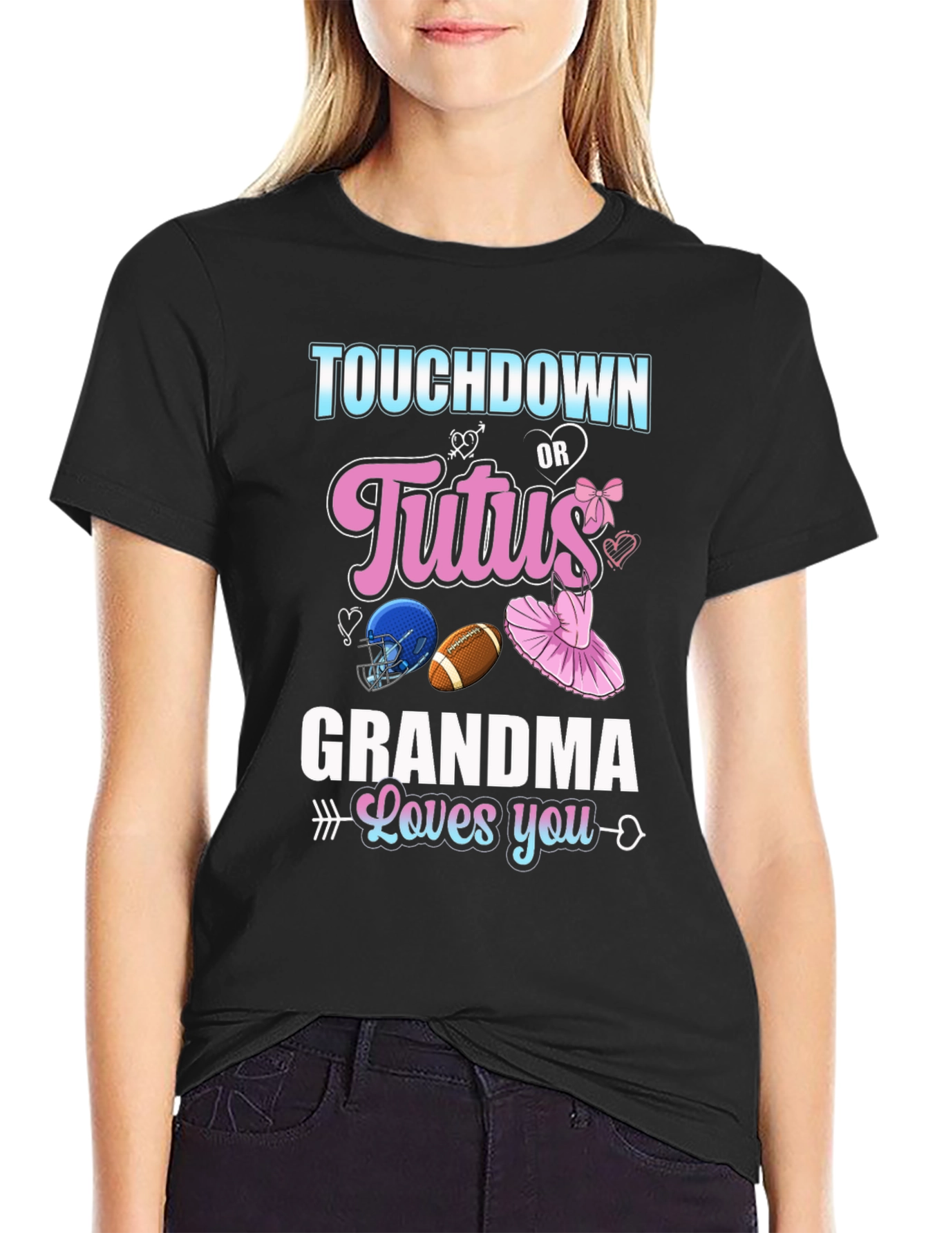 Touchdown or Tutus Grandma T-Shirt