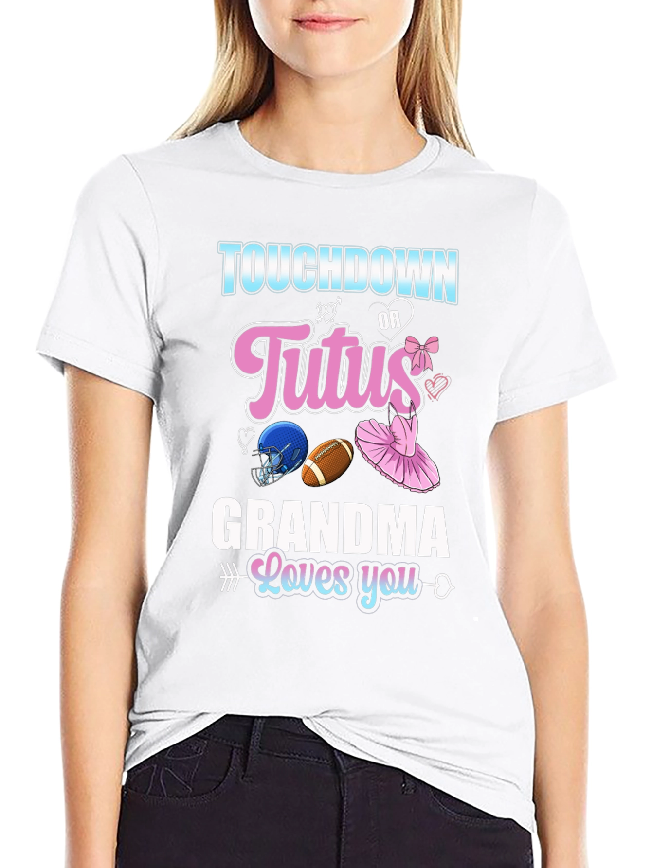 Touchdown or Tutus Grandma T-Shirt