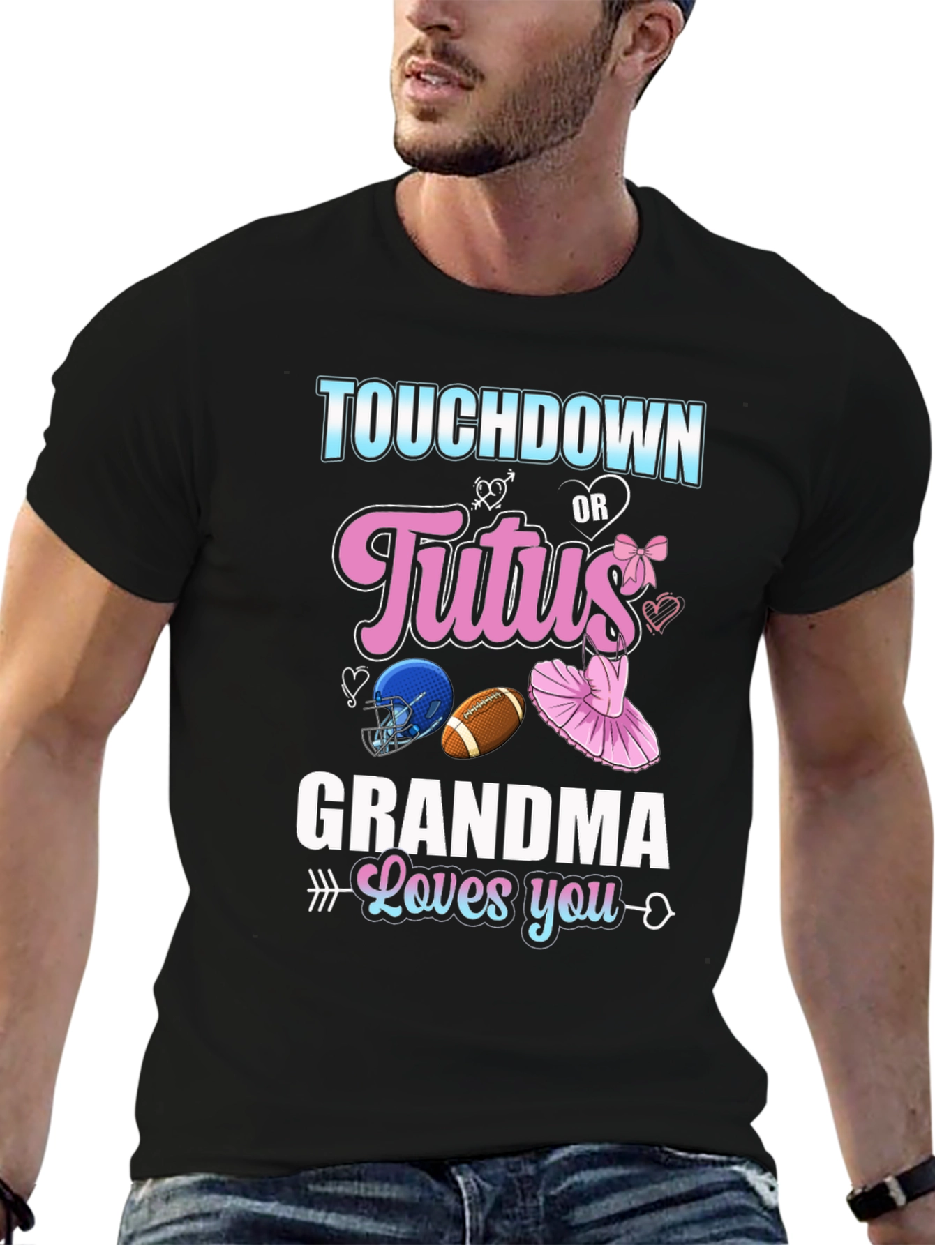 Touchdown or Tutus Grandma T-Shirt