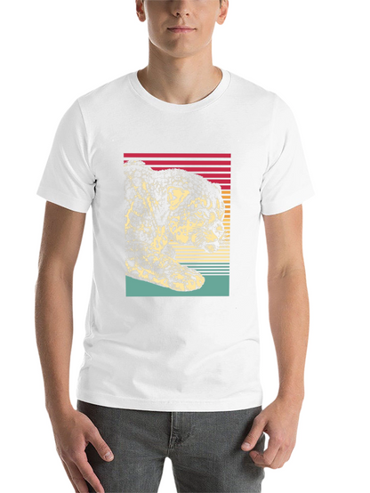 Retro Jaguar Graphic Tee - Black Cotton Blend