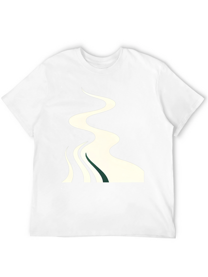 Abstract River Graphic T-Shirt - Stylish Casual Wear
