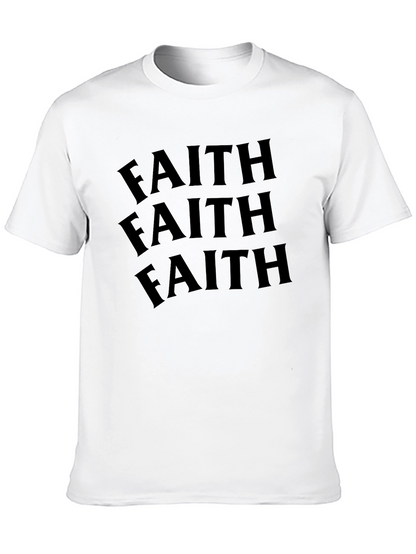 Faith Graphic Tee - Black Cotton T-Shirt