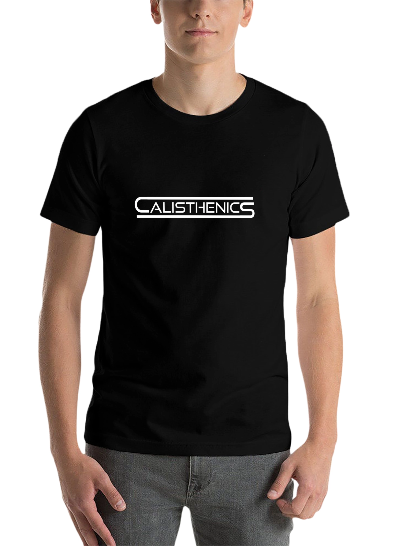 Calisthenics Graphic Tee - Black Cotton Shirt