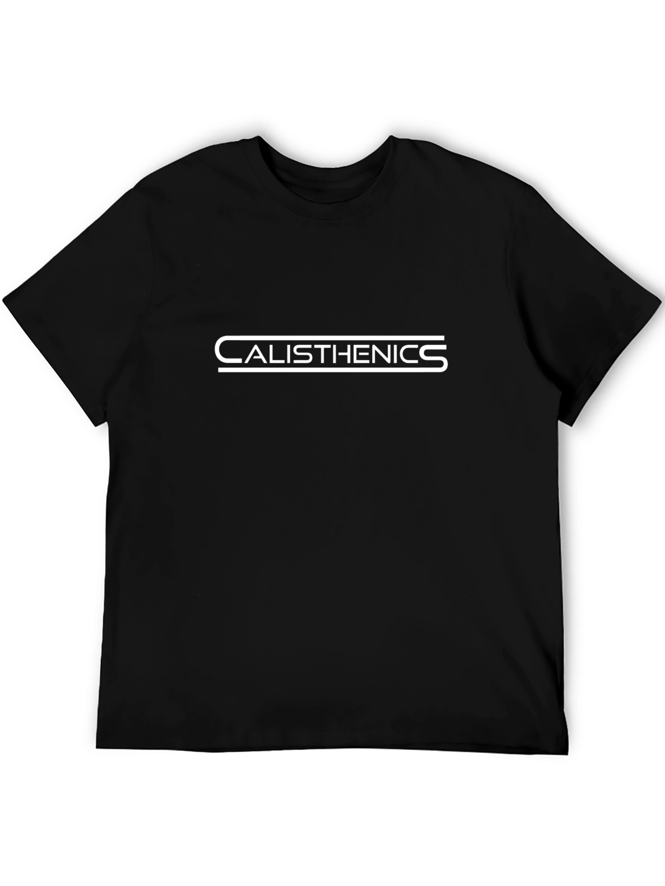 Calisthenics Graphic Tee - Black Cotton Shirt