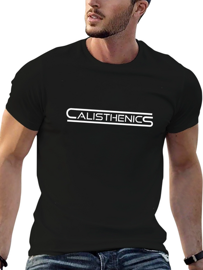 Calisthenics Graphic Tee - Black Cotton Shirt