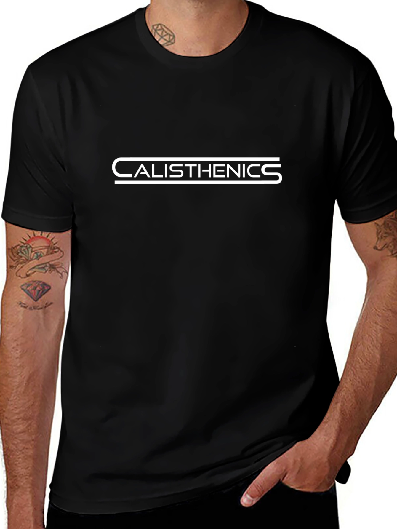 Calisthenics Graphic Tee - Black Cotton Shirt