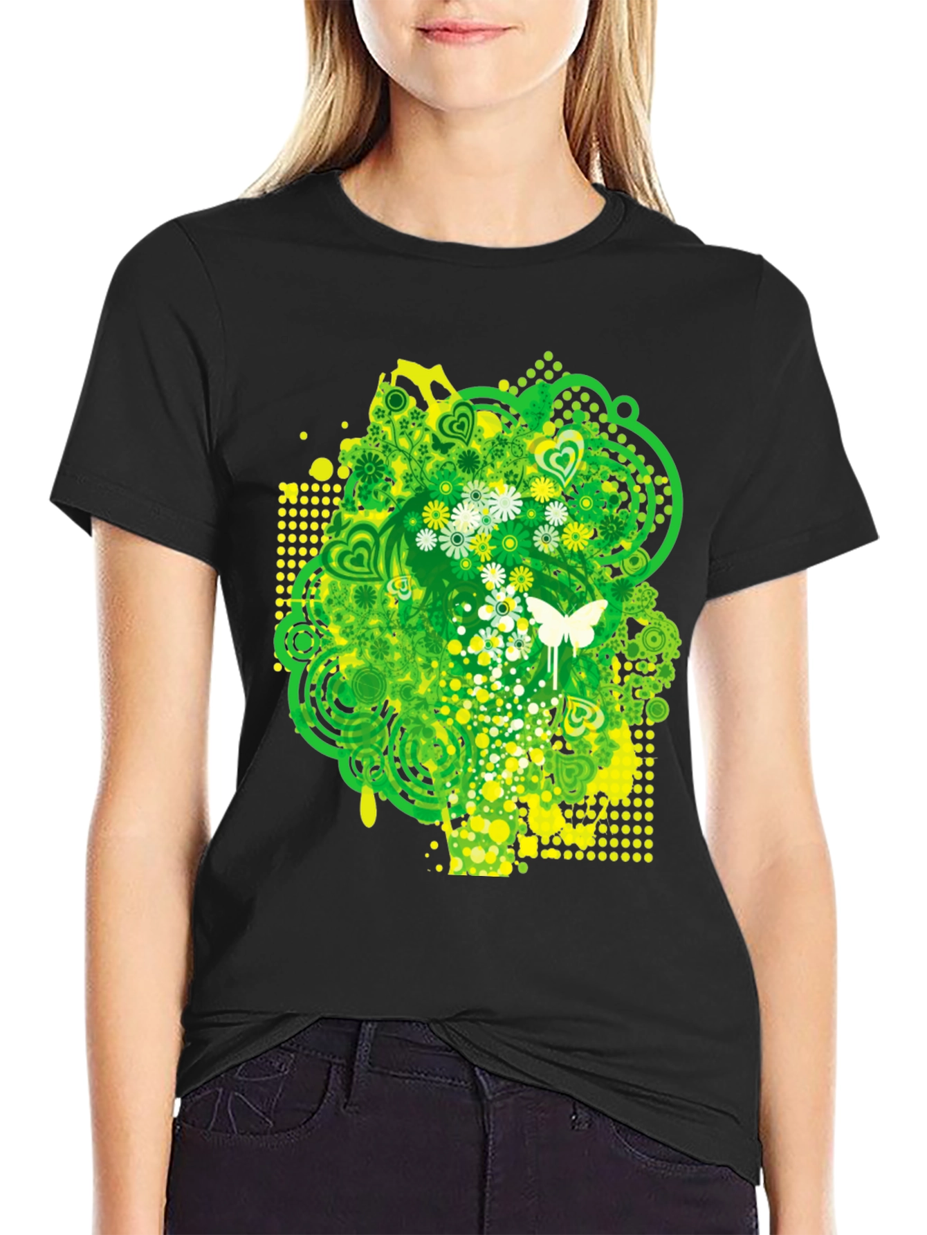 Nature Graphic Tee - Black T-Shirt