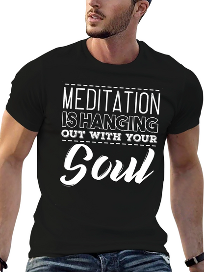 Meditation Soul Black Graphic Tee