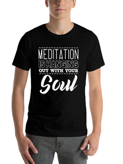Meditation Soul Black Graphic Tee