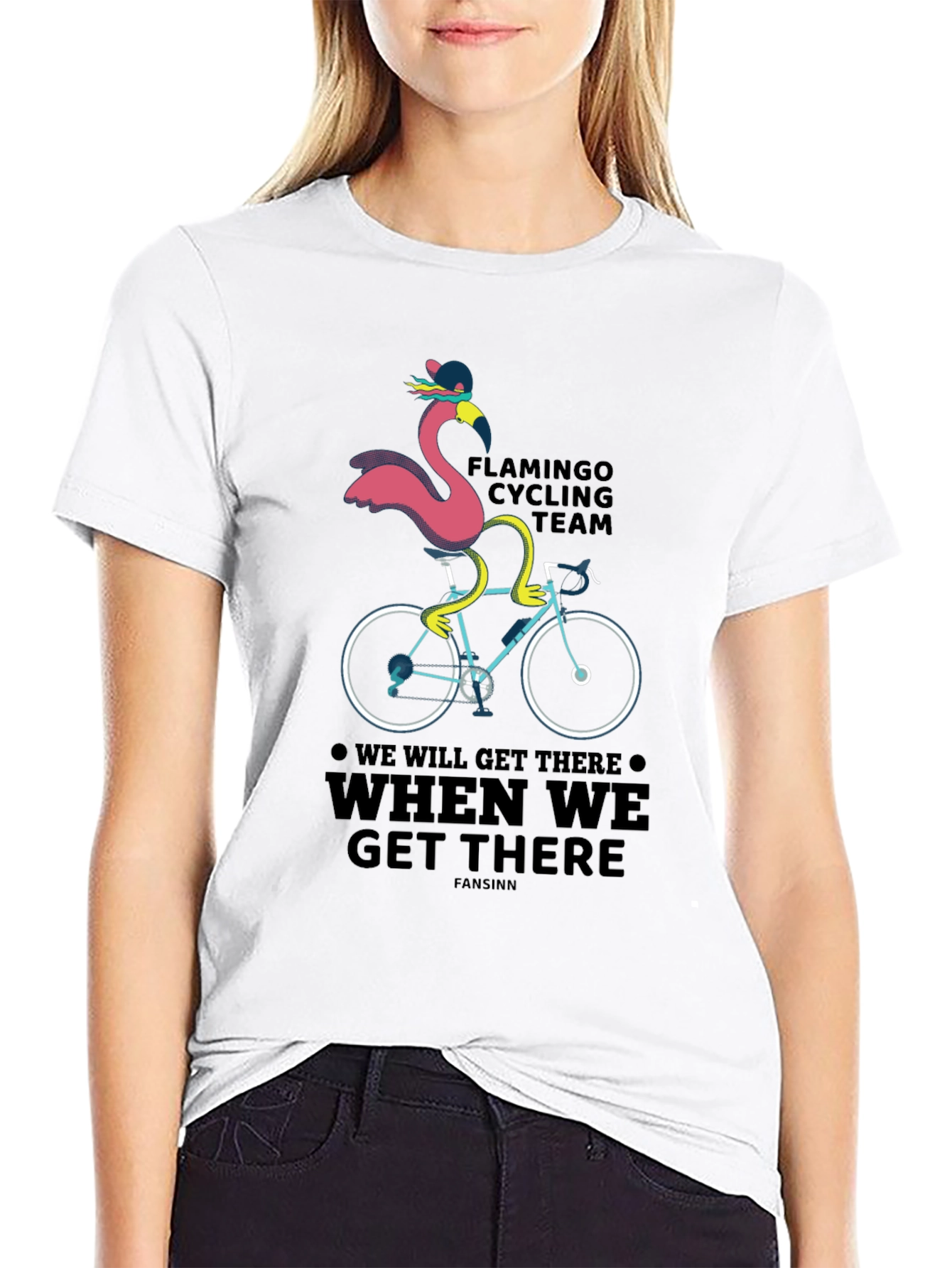 Flamingo Cycling Team T-Shirt - We Will Get There