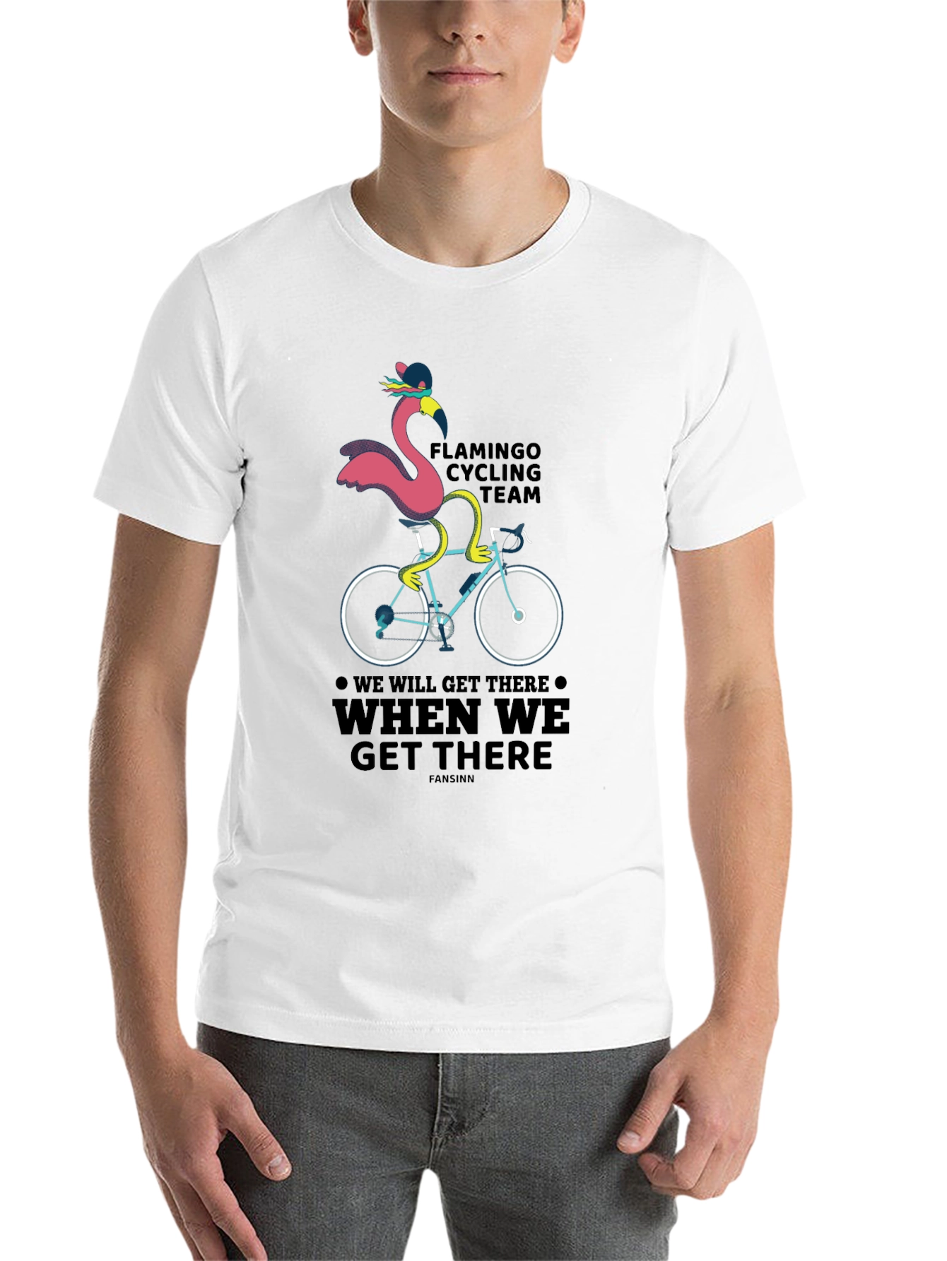 Flamingo Cycling Team T-Shirt - We Will Get There
