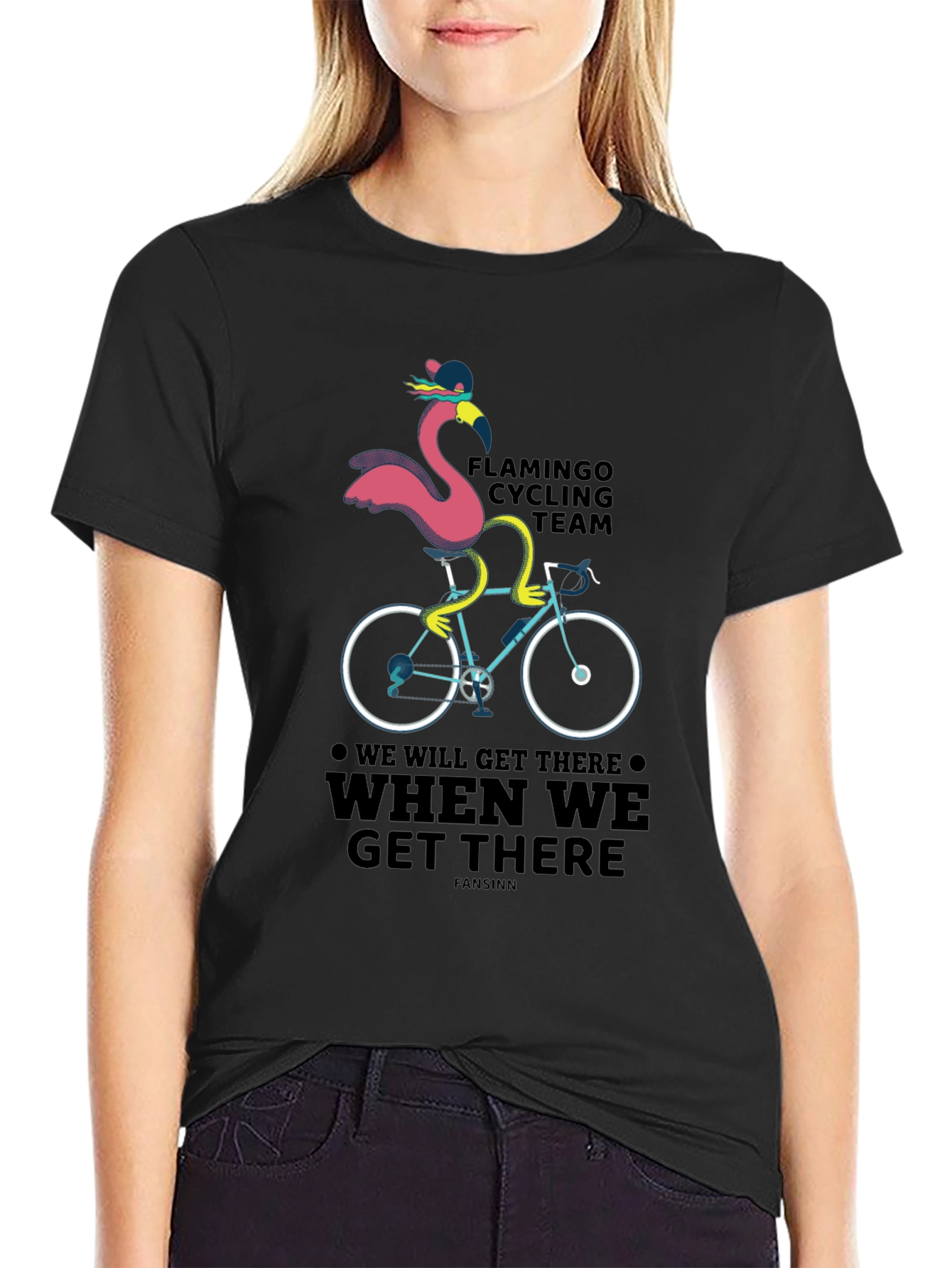 Flamingo Cycling Team T-Shirt - We Will Get There