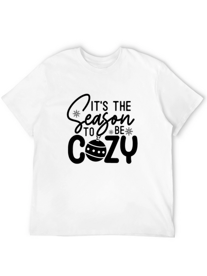 Its The Season To Be Cozy Black T-Shirt